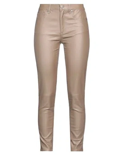 Federica Tosi Woman Pants Khaki Size 26 Viscose, Polyamide, Polyester, Elastane In Beige