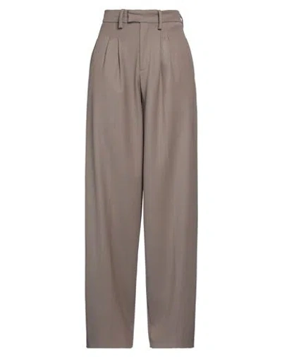 Federica Tosi Woman Pants Khaki Size 4 Polyester, Virgin Wool, Elastane In Beige
