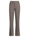 Federica Tosi Woman Pants Khaki Size 6 Polyester, Virgin Wool, Elastane In Gray