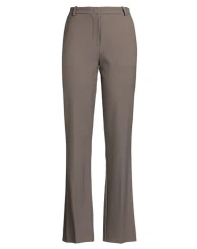 Federica Tosi Woman Pants Khaki Size 6 Polyester, Virgin Wool, Elastane In Gray