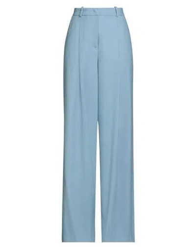 Federica Tosi Woman Pants Light Blue Size 4 Polyamide, Virgin Wool, Viscose, Elastane, Acetate