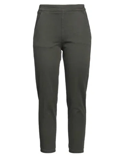 Federica Tosi Woman Pants Military Green Size 29 Cotton, Elastane