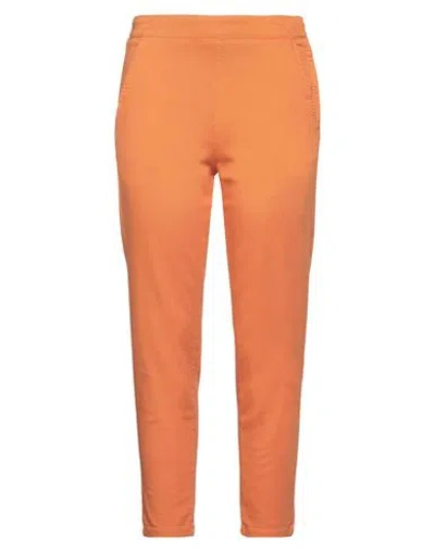 Federica Tosi Woman Pants Orange Size 26 Cotton, Elastane