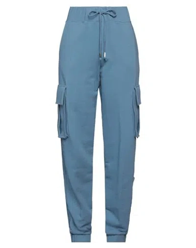 Federica Tosi Woman Pants Pastel Blue Size 4 Cotton, Polyester