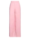 Federica Tosi Woman Pants Pink Size 8 Cotton, Elastane In Pink