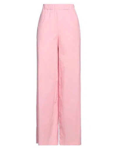 Federica Tosi Woman Pants Pink Size 8 Cotton, Elastane