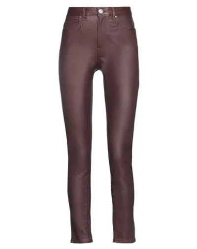 Federica Tosi Woman Pants Plum Size 27 Viscose, Polyamide, Polyester, Elastane In Purple