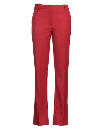 Federica Tosi Woman Pants Red Size 2 Polyester, Virgin Wool, Elastane