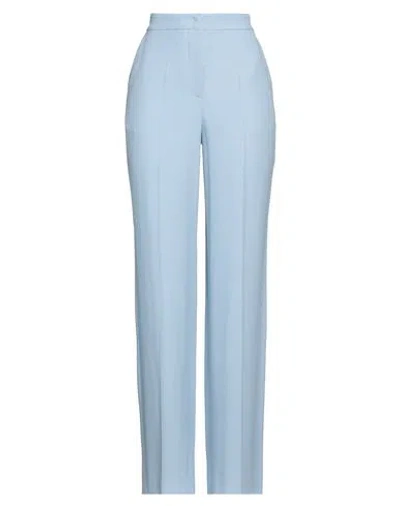 Federica Tosi Woman Pants Sky Blue Size 4 Acetate, Viscose, Polyester