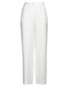 Federica Tosi Woman Pants White Size 6 Viscose, Polyester In White