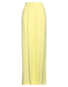 Federica Tosi Woman Pants Yellow Size 6 Acetate, Viscose