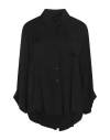 FEDERICA TOSI FEDERICA TOSI WOMAN SHIRT BLACK SIZE 2 VISCOSE