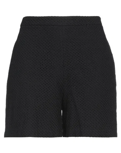 Federica Tosi Woman Shorts & Bermuda Shorts Black Size 8 Cotton, Polyester In Black