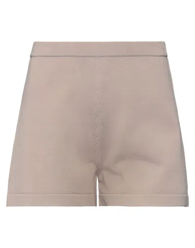 Federica Tosi Woman Shorts & Bermuda Shorts Light Brown Size 8 Viscose, Polyamide In Beige