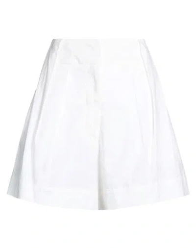 Federica Tosi Woman Shorts & Bermuda Shorts Off White Size 6 Cotton, Elastane