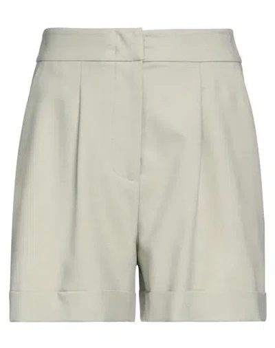 Federica Tosi Woman Shorts & Bermuda Shorts Sage Green Size 8 Polyamide, Wool, Viscose, Elastane