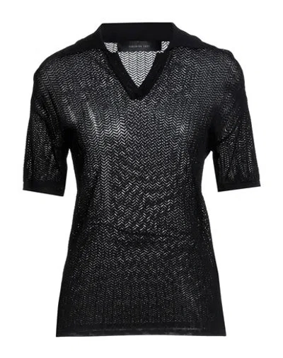 Federica Tosi Woman Sweater Black Size 4 Viscose, Polyamide