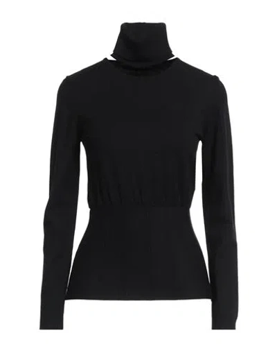 Federica Tosi Woman Sweater Black Size 4 Viscose, Polyester