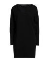 Federica Tosi Woman Sweater Black Size 6 Wool, Cashmere
