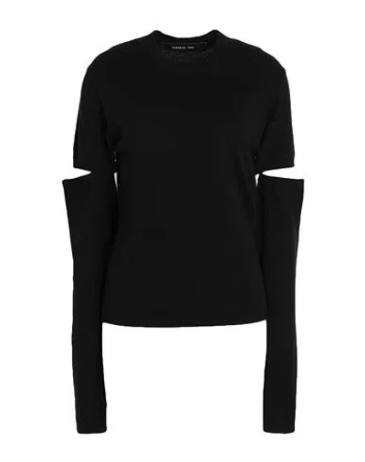 Federica Tosi Woman Sweater Black Size 8 Wool, Viscose, Polyamide, Cashmere