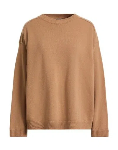 Federica Tosi Woman Sweater Camel Size 8 Wool, Cashmere In Neutral