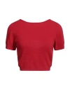 Federica Tosi Woman Sweater Red Size 4 Wool, Cashmere, Polyamide