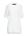 Federica Tosi Woman Sweater White Size 4 Viscose, Polyamide In White