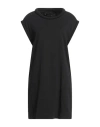 Federica Tosi Woman T-shirt Black Size 4 Cotton, Acrylic In Black
