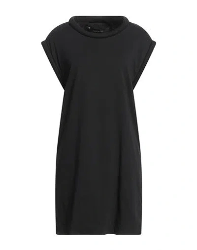 Federica Tosi Woman T-shirt Black Size 4 Cotton, Acrylic