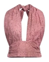Federica Tosi Woman Top Pastel Pink Size 6 Cotton In Pink