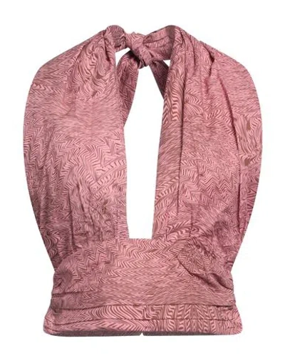 Federica Tosi Woman Top Pastel Pink Size 6 Cotton