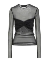 Federica Tosi Woman Top Black Size 8 Polyamide, Elastane In Black
