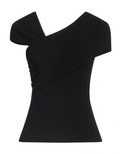 Federica Tosi Woman Top Black Size 8 Viscose, Polyester