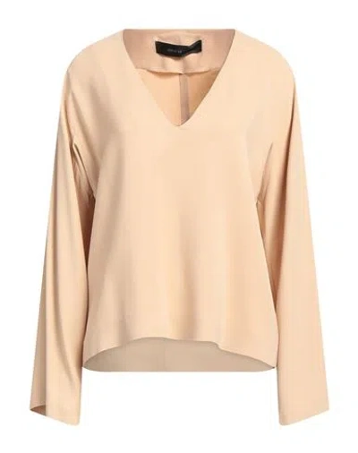 Federica Tosi Woman Top Sand Size 4 Acetate, Viscose In Beige