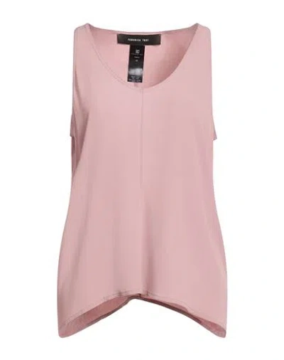 Federica Tosi Woman Top Taupe Size 6 Acetate, Silk In Pink