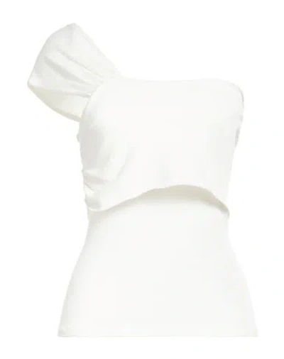 Federica Tosi Woman Top White Size 2 Viscose, Polyester