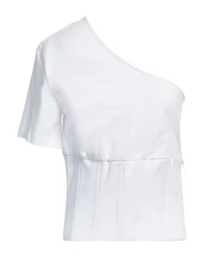 Federica Tosi Woman Top White Size 6 Cotton