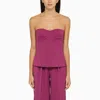 Federica Tosi Peony Wool Blend Top With Fitted Bodice
