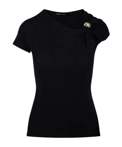 FEDERICA TOSI FEDERICA TOSI ASYMMETRIC BUTTON TOP