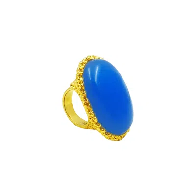 Federica-rossi-jewels Ring Woman Federica Rossi Jewels Anibz03 In Blue