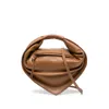 Federico Cina Medium Calfskin Shoulder Bag With Removable Strap In Brown