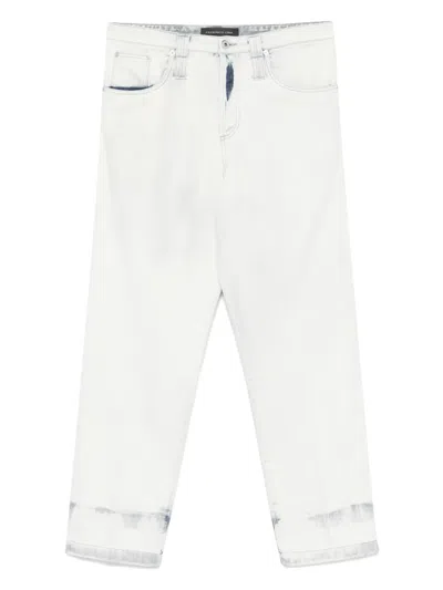 Federico Cina Bleached Jeans In Blue