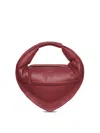 Federico Cina Calfskin Handbag With Triangular Base In Brown
