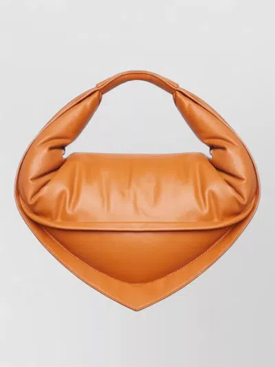Federico Cina Calf Leather Shoulder Bag Detachable Strap