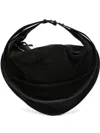 Federico Cina Calf-suede Curved Tote Bag In Black