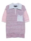 Federico Cina Colourblock Polo Shirt In Blue