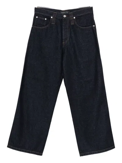 Federico Cina Contrast-stitching Jeans In Blue