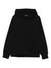 Federico Cina Cotton Hoodie In Black
