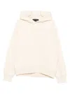 Federico Cina Cotton Hoodie In Gold