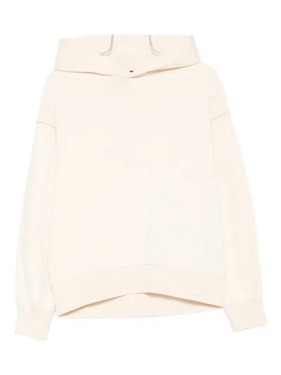 Federico Cina Cotton Hoodie In Neutral